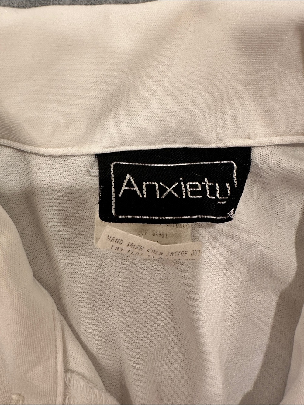 Anxiety White Button-Down Polo Shirt with Pink and Yellow Floral Print - Picture 3 of 8